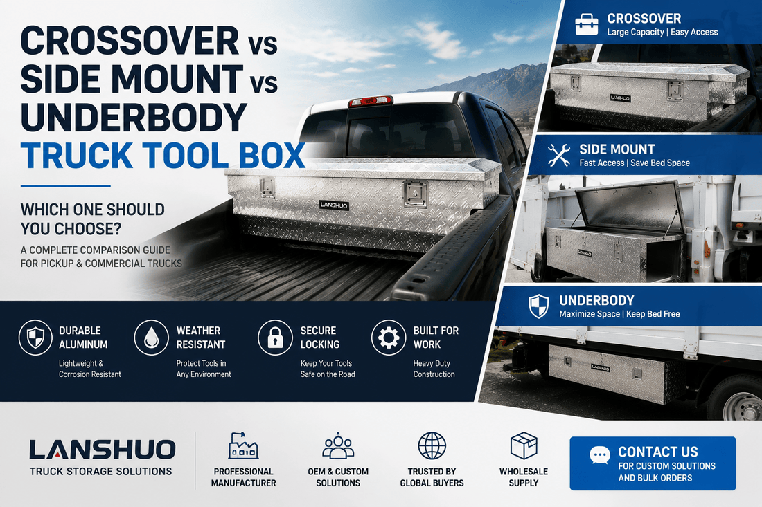 Crossover vs Side Mount vs Underbody Truck Tool Box: Which One Should You Choose? - LANSHUO