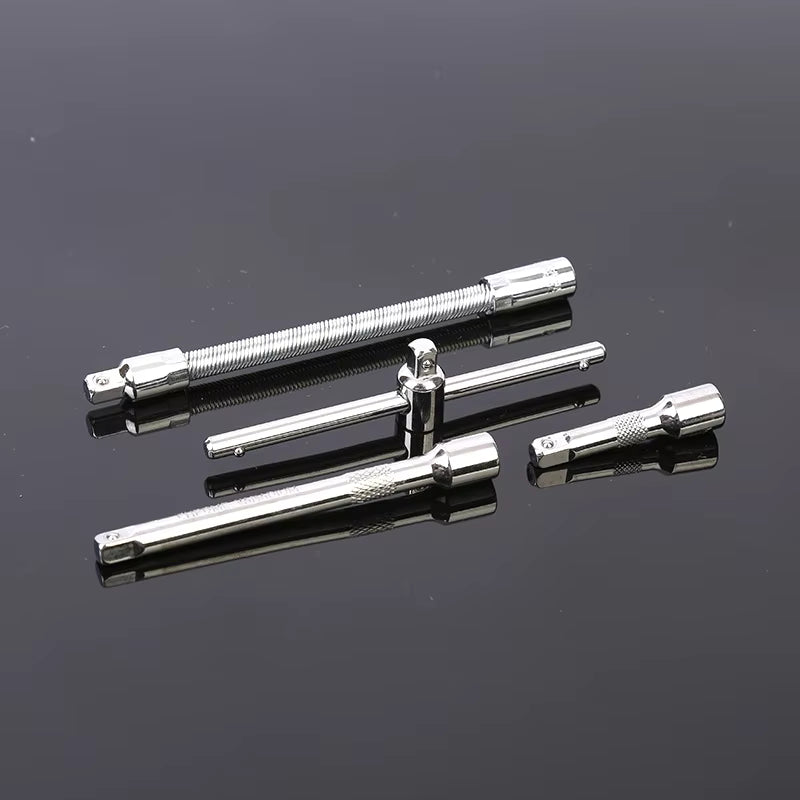 61-Piece Professional Auto Repair Tool Kit | Industrial Grade CR-V Steel Ratchet &amp; Socket Wrench Set | Multi-functional Mechanical Tool Box for Car Repair | Model QCGJTZ-02