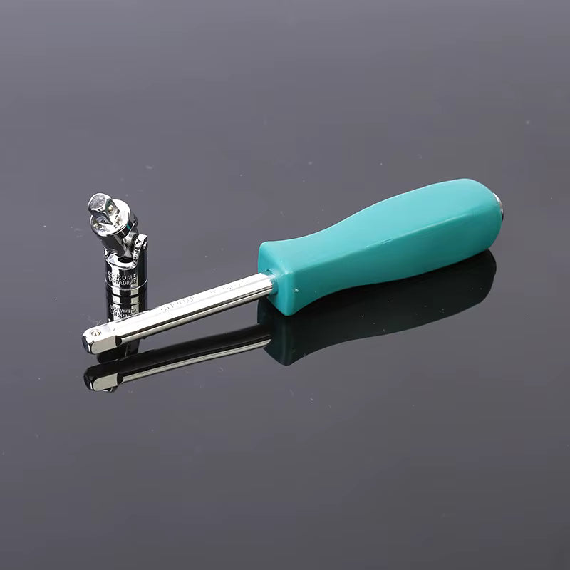 61-Piece Professional Auto Repair Tool Kit | Industrial Grade CR-V Steel Ratchet &amp; Socket Wrench Set | Multi-functional Mechanical Tool Box for Car Repair | Model QCGJTZ-02