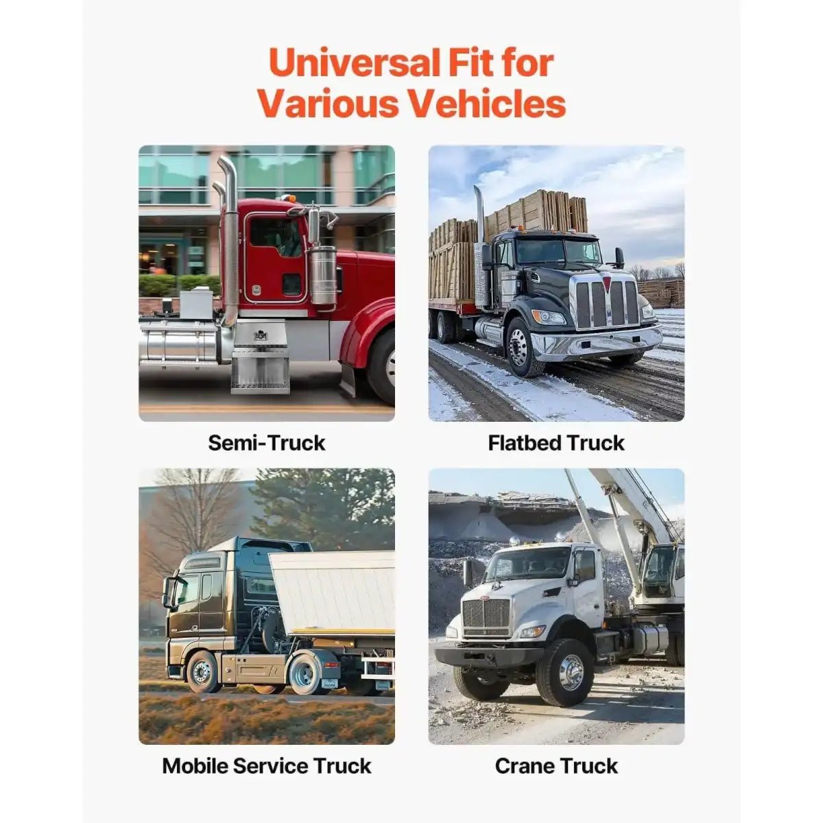 201020 aluminum step storage box shown for semi trucks, flatbeds, service trucks and crane trucks