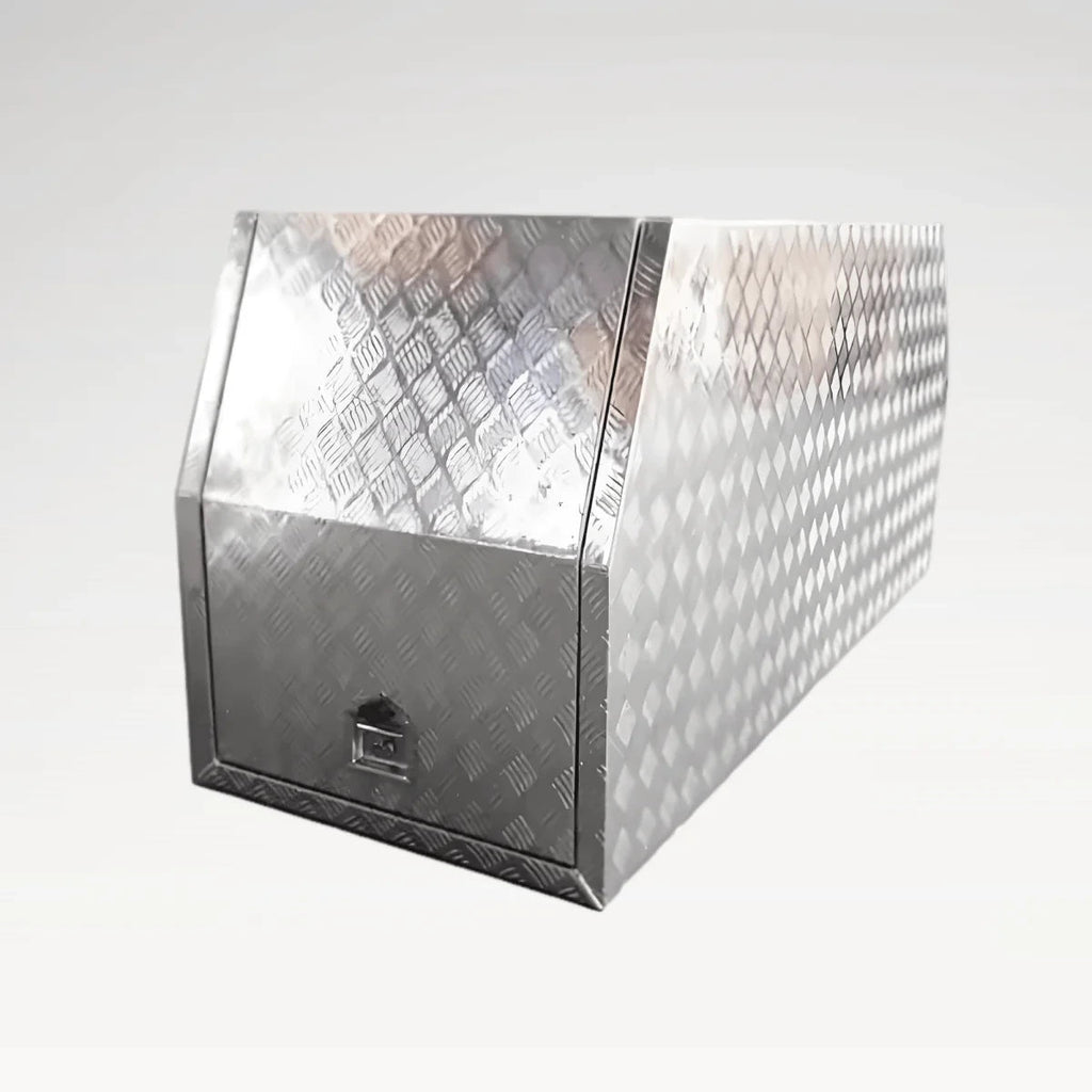 LANSHUO 201050 industrial aluminum truck tool box with checker plate finish and lockable side door