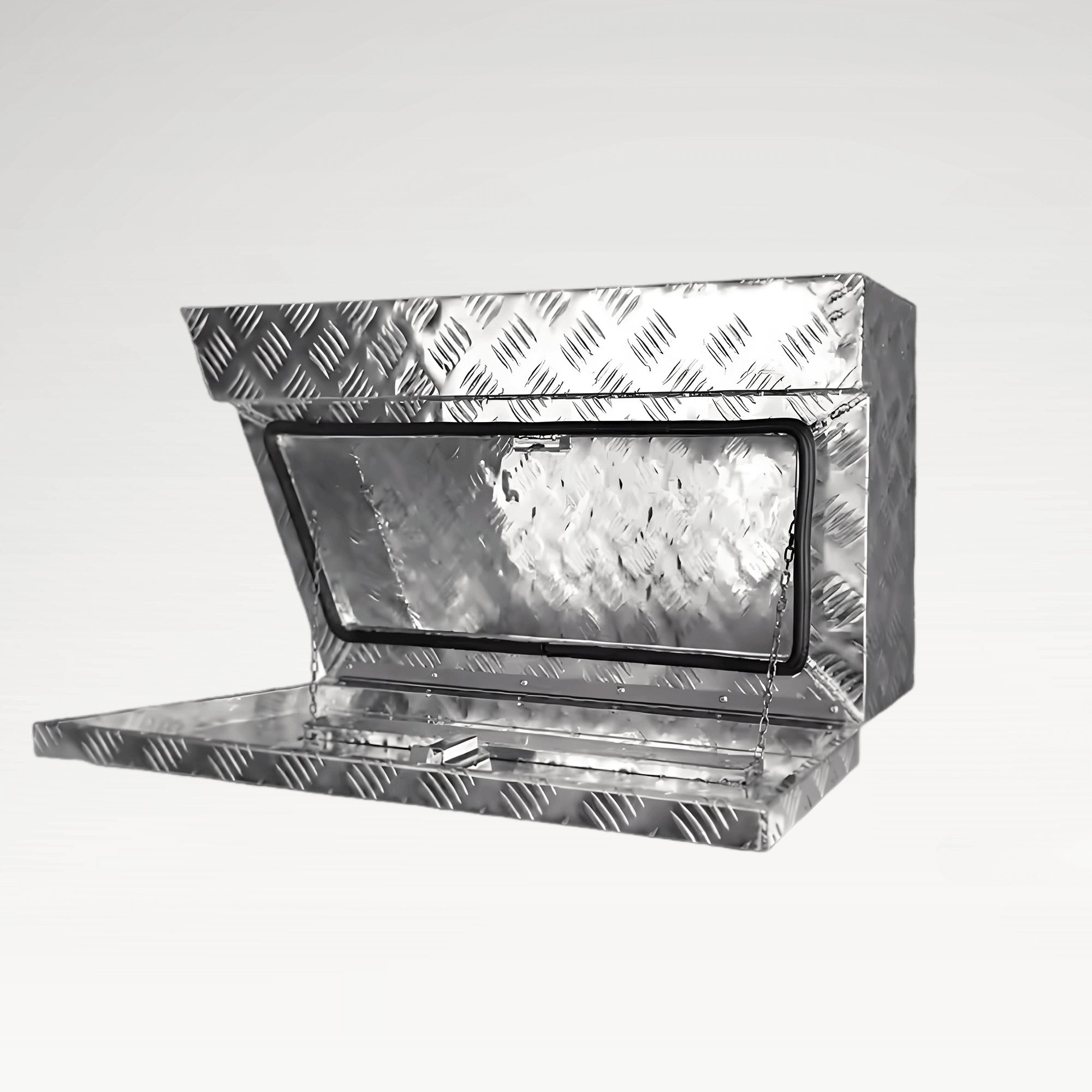 Model 201060 Aluminum Under Tray Ute Tool Box | Left & Right Side Body Storage Chest | Waterproof & Dustproof Vehicle Cabinet with T-Lock | Custom Size Support