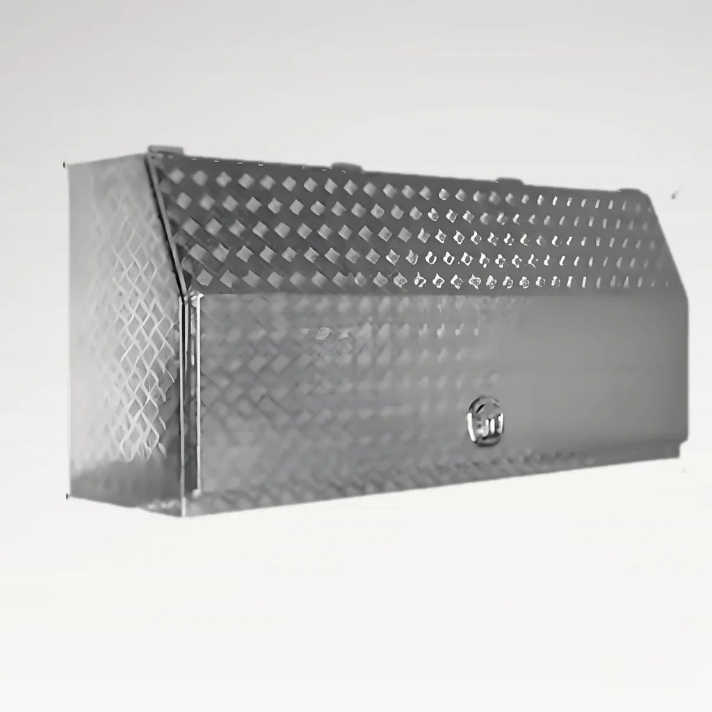LANSHUO 201100 waterproof aluminum truck tool box with diamond plate body and recessed T-lock