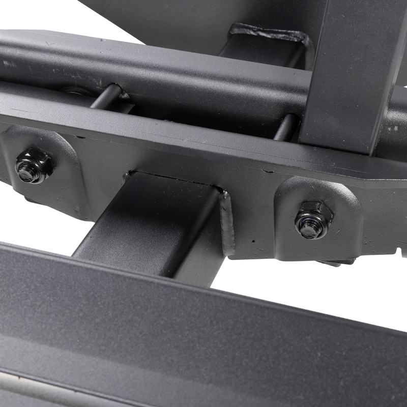 Universal Hitch Mounted Bike Rack for E-Bikes | 200 lbs Heavy Duty 2-Bicycle Carrier | Supports 5-Inch Fat Tires with Integrated Ramp for SUVs & Cars | Model BRA0102