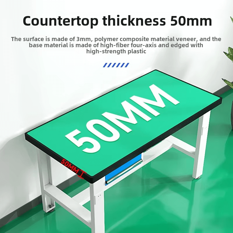 PBD-26 Industrial Foldable Heavy Duty Workbench | Adjustable Height Mechanical Worktable | 200KG Load Capacity Steel Workstation | Portable Worktable with Optional Drawer