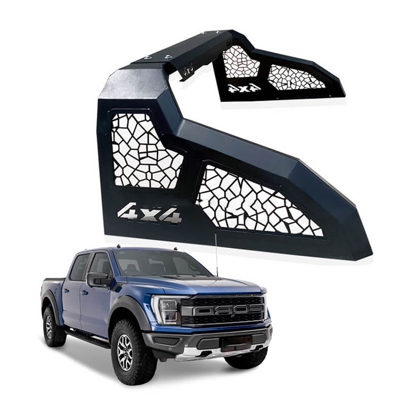 Heavy-Duty Black Universal 4x4 Sport Truck Roll Bar | Galvanized Steel Pickup Bed Gantry Rack | Off-road Protector & Decorative Roll Cage | Model AG-8