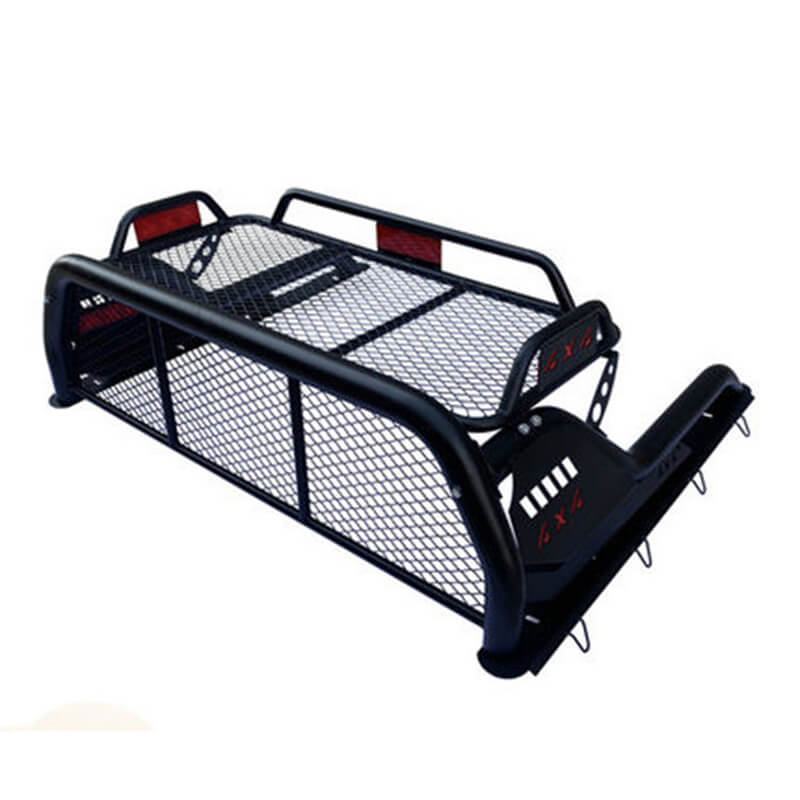 Universal 4x4 Off-Road Roll Bar for Dodge Ram | Heavy-Duty Stainless Steel Black Bed Cage | Exterior Accessories for Ram 1500/2500 Pickups