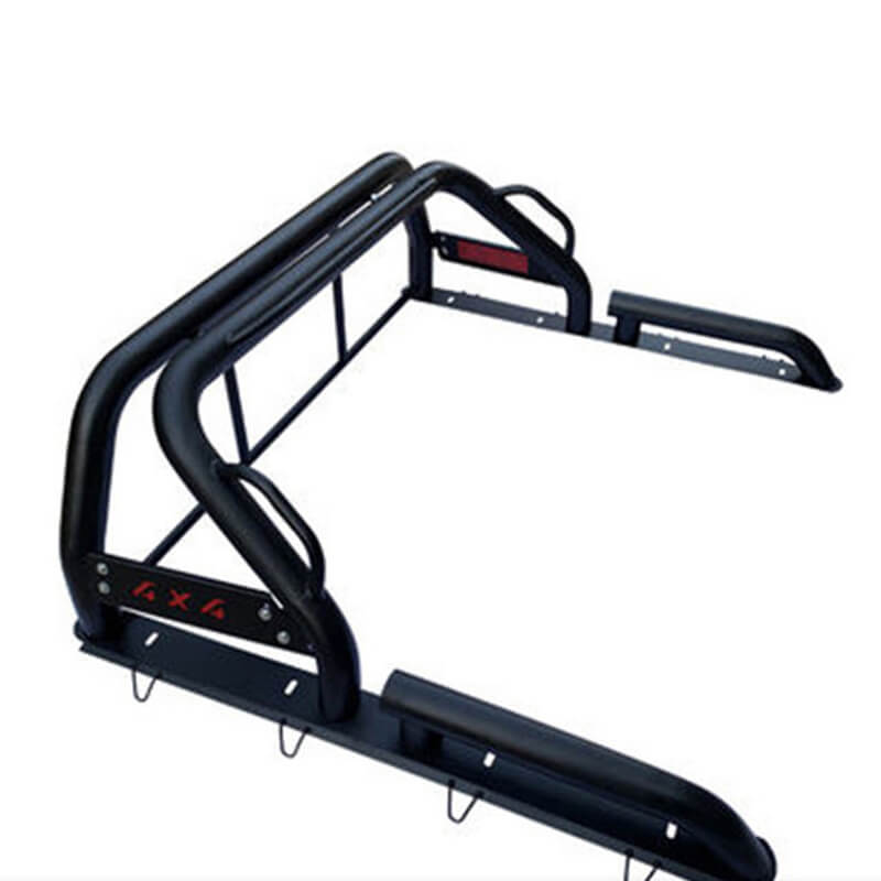 Universal 4x4 Off-Road Roll Bar for Dodge Ram | Heavy-Duty Stainless Steel Black Bed Cage | Exterior Accessories for Ram 1500/2500 Pickups