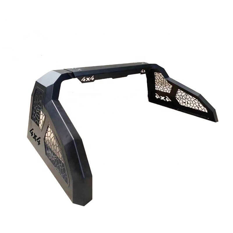 Heavy-Duty Black Universal 4x4 Sport Truck Roll Bar | Galvanized Steel Pickup Bed Gantry Rack | Off-road Protector & Decorative Roll Cage | Model AG-8