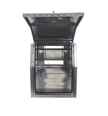 Aluminium Part Tray Canopy ToolBox Single Dog Box Cage for Ute,utv,truck,trailer - AutoToolCabinets