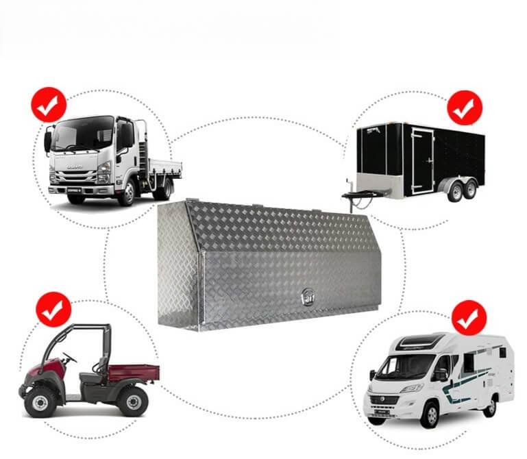 Aluminum Tool Box Aluminum Toolbox for Truck and Work Site - AutoToolCabinets