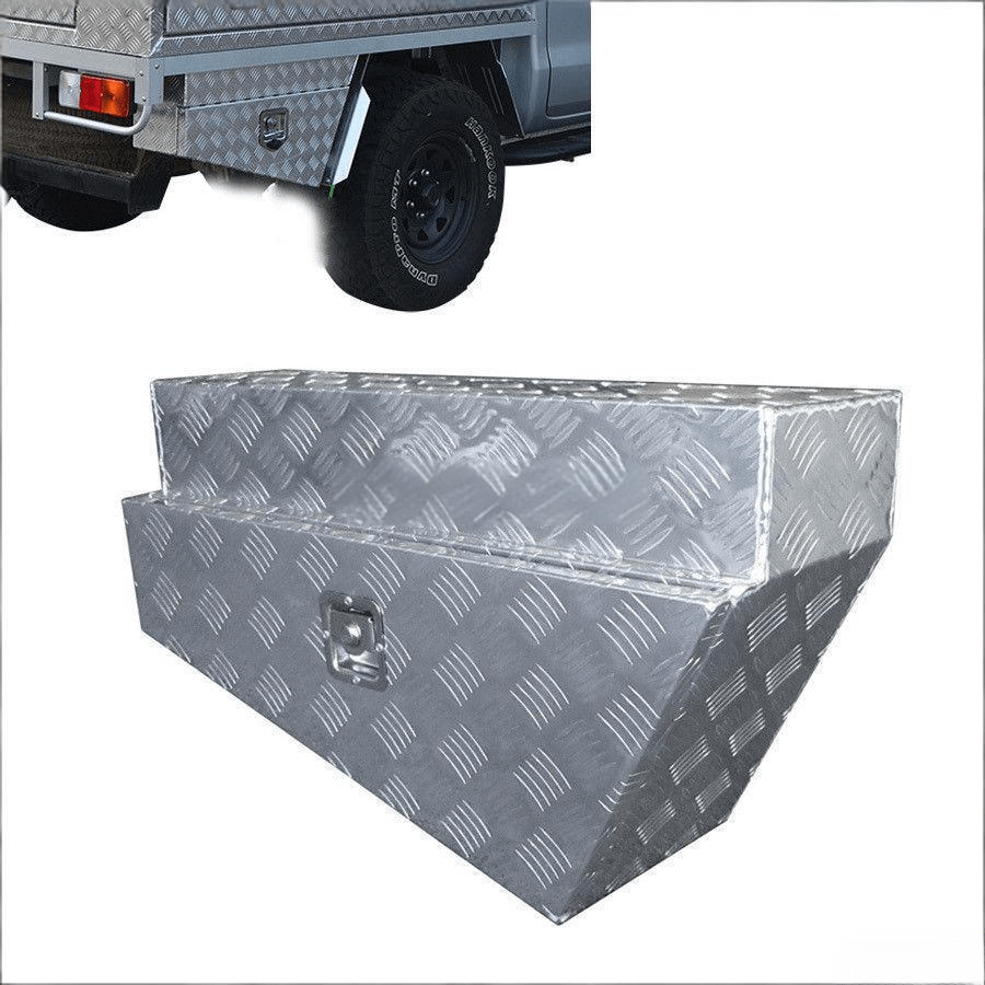 Custom Size Aluminium Under Tray Ute Tool Box Waterproof Vehicle Chest Storage with T - Lock for Secure Protection - AutoToolCabinets