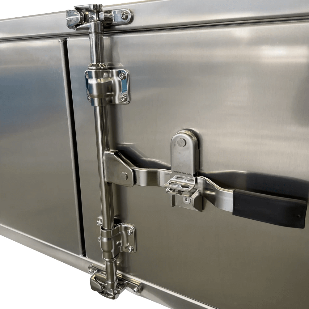 Customizable Heavy Duty Aluminum Tool Box for Flatbed Truck & Trailer — 60”x24”x24” / Multiple Sizes Available - AutoToolCabinets