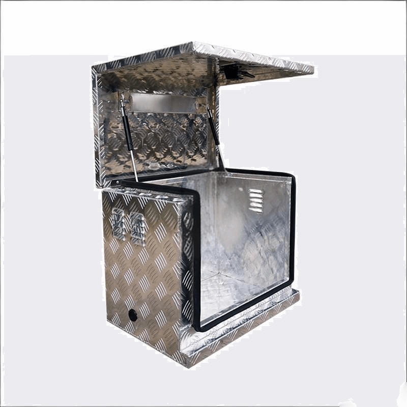 Customized Aluminum Storage Portable Generator Toolbox with Checker Plate for Equipment Tool Box - AutoToolCabinets