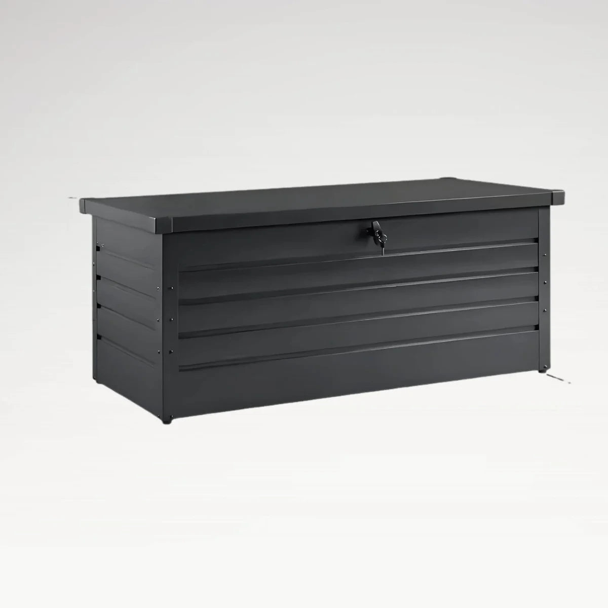 GS-3 Lockable Metal Outdoor Storage Box – Galvanized Steel Deck Box - LANSHUO