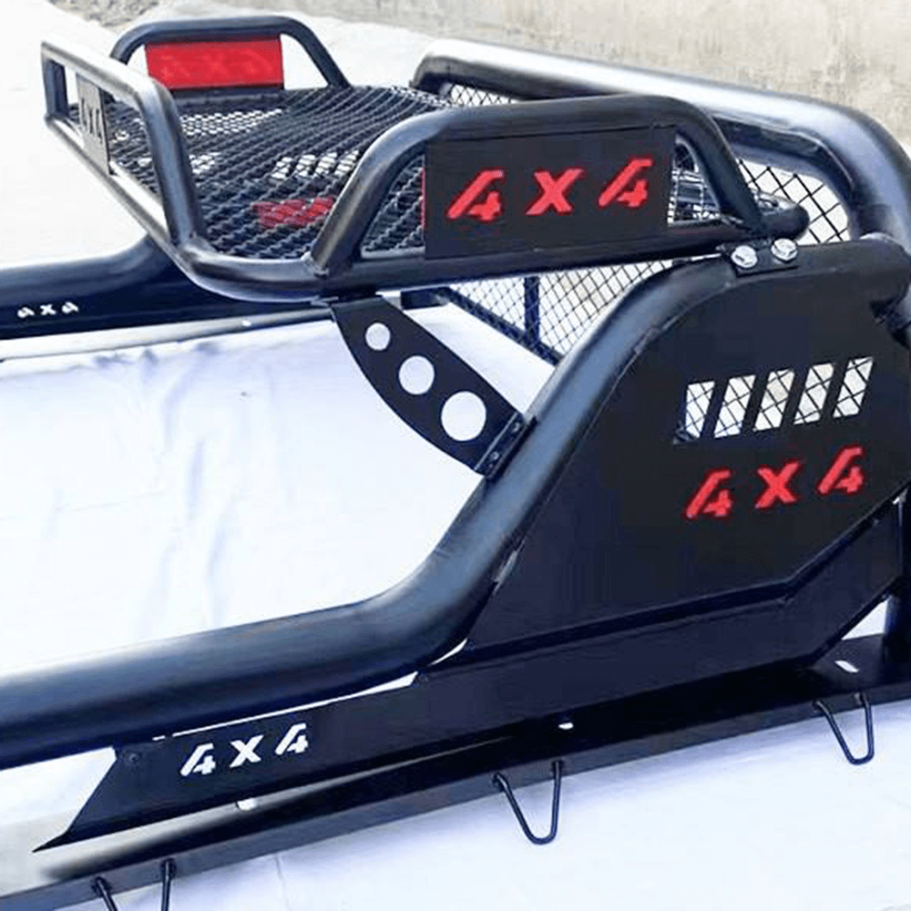 Machine Gun Style Roll Bar for Great Wall Poer | 4x4 Heavy Duty Pickup Bed Cage | Galvanized Iron Pipe Protective Gantry | Off - road Exterior Accessories | Model AG - 3 - AutoToolCabinets