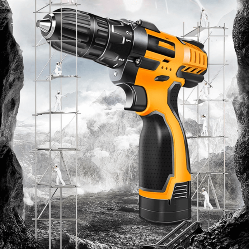 Multi - functional Household Tool Set | 26 - Piece Cordless Drill Combo Kit | Woodworking & Home Improvement Tool Box with Lithium Battery | Model GJTZ - 26 - AutoToolCabinets