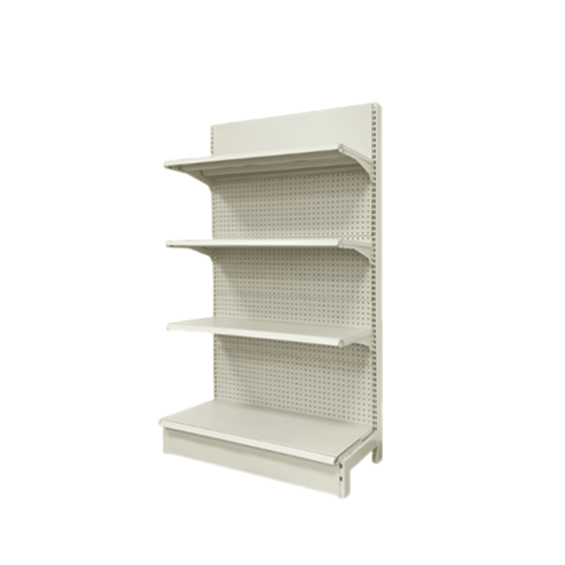 PBD - 21 Industrial Single - Sided Supermarket Shelves | 2.5m Tall Retail Display Rack | 2.5mm Heavy - Duty Steel Gondola Shelving | 100kg Capacity Grocery Shelving System - AutoToolCabinets