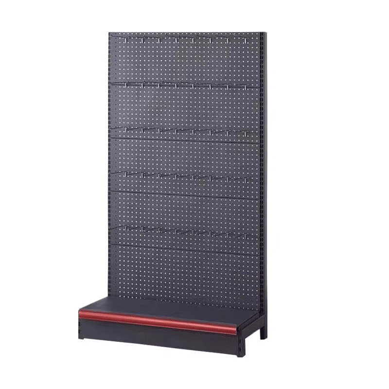 PBD - 21 Industrial Single - Sided Supermarket Shelves | 2.5m Tall Retail Display Rack | 2.5mm Heavy - Duty Steel Gondola Shelving | 100kg Capacity Grocery Shelving System - AutoToolCabinets