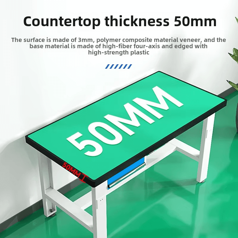 PBD - 26 Industrial Foldable Heavy Duty Workbench | Adjustable Height Mechanical Worktable | 200KG Load Capacity Steel Workstation | Portable Worktable with Optional Drawer - AutoToolCabinets