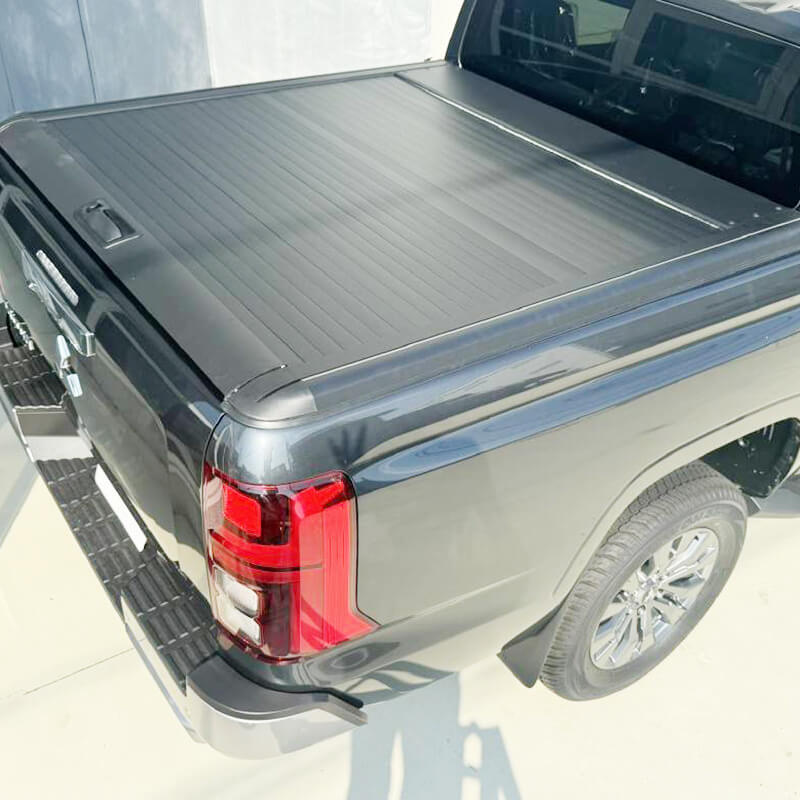 Retractable Aluminum Roller Shutter for Isuzu D - Max | Pickup Truck Tonneau Cover with Side Railing | Anti - Theft & Waterproof Bed Lid | Model PKXG - 12 - AutoToolCabinets