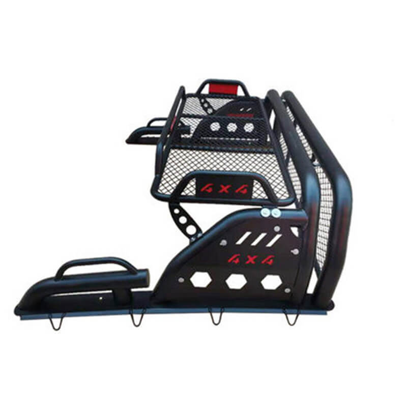 Universal 4x4 Off - Road Roll Bar for Dodge Ram | Heavy - Duty Stainless Steel Black Bed Cage | Exterior Accessories for Ram 1500/2500 Pickups - AutoToolCabinets