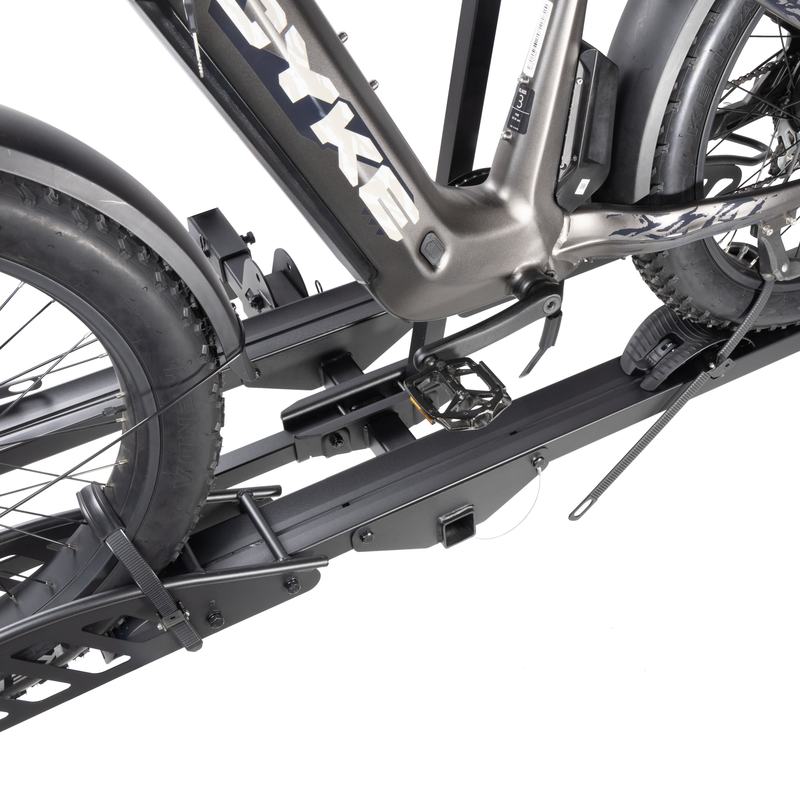 Universal Hitch Mounted Bike Rack for E - Bikes | 200 lbs Heavy Duty 2 - Bicycle Carrier | Supports 5 - Inch Fat Tires with Integrated Ramp for SUVs & Cars | Model BRA0102 - AutoToolCabinets